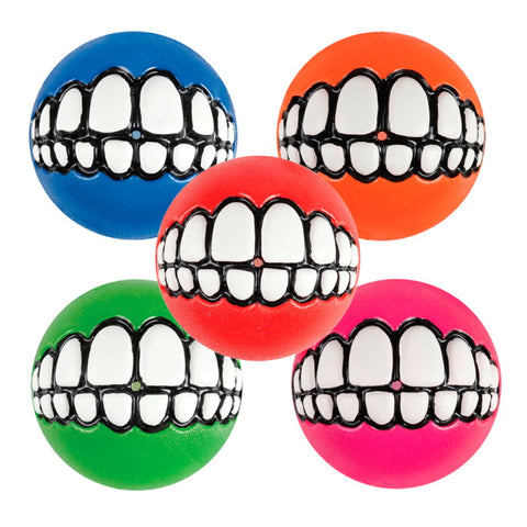 Rogz Grinz Ball Assorted 3 Pack Medium
