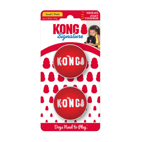 KONG Signature Balls 2pk Dog Toy