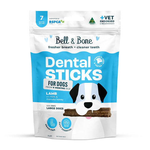 Bell & Bone Lamb, Mint & Manuka Honey Dental Dog Treats 7pc