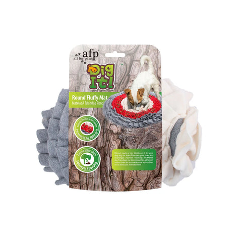 All For Paws Play and Treat Round Fluffy Snuffle Mat