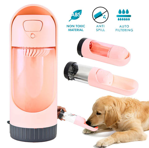 All Fur You Portable Water Bottle 300mL Pink