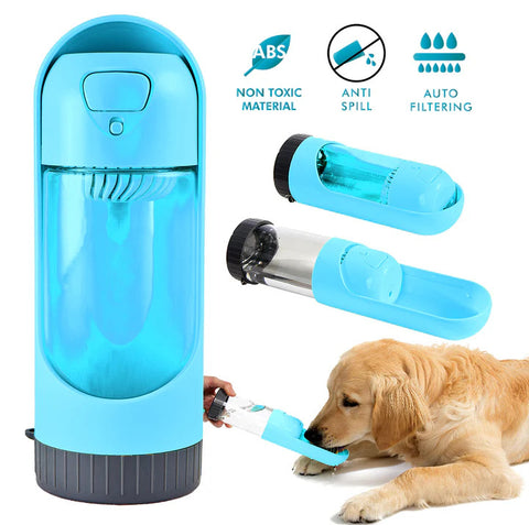 All Fur You Portable Water Bottle 300mL Blue