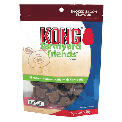Kong Farmyard Friends Smoked Bacon Dog Treat 200g