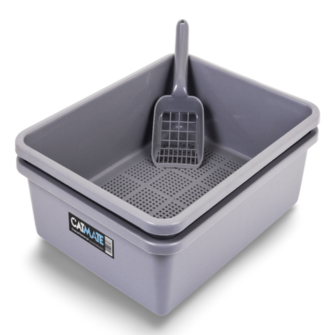 Catmate 3 Piece Sieve Litter Tray w/Scoop
