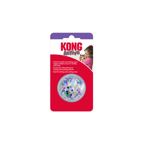 Kong Active Confetti Ball Cat Toy