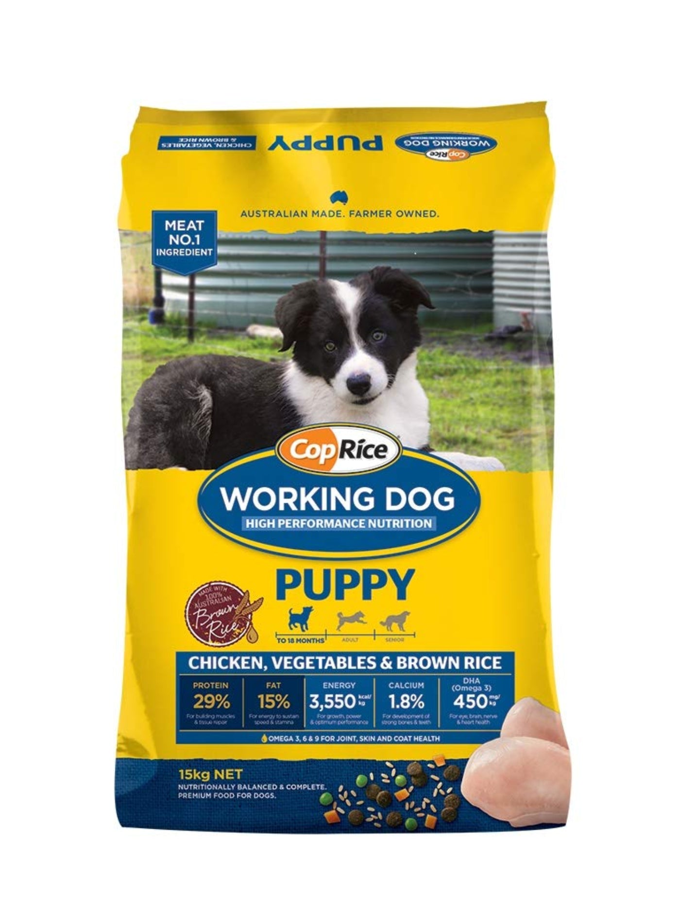 CopRice Working Dog Chicken Puppy Dry Dog Food 15kg