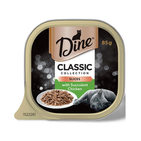 Dine Classic Collection Slices with Succulent Chicken Wet Cat Food