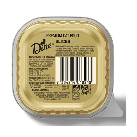 Dine Classic Collection Slices with Tender Turkey Wet Cat Food