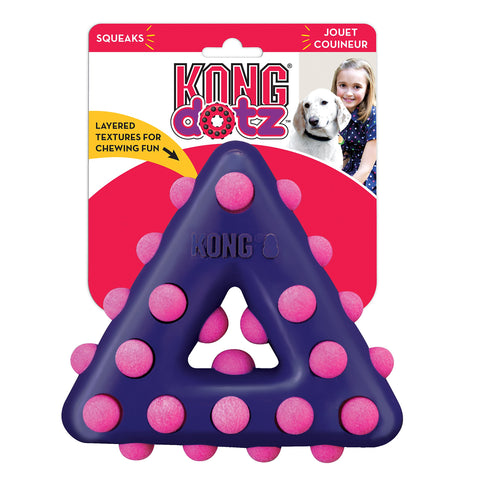 Kong Dotz Triangle Dog Toy Large