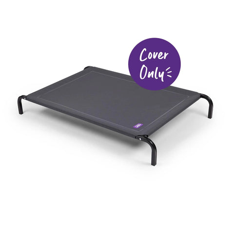 Kazoo Premium Outdoor Dog Bed Replacement Cover Charcoal