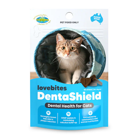 Vetafarm Lovebites Denta Shield Cat Chews 60pk