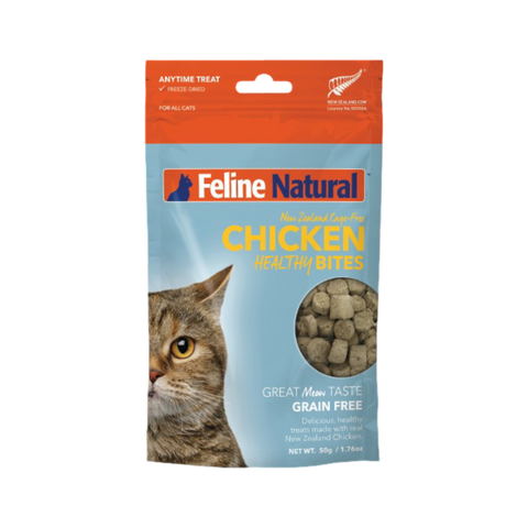 Feline Natural Grain-Free Freeze Dried NZ Chicken Cat Treats 50g
