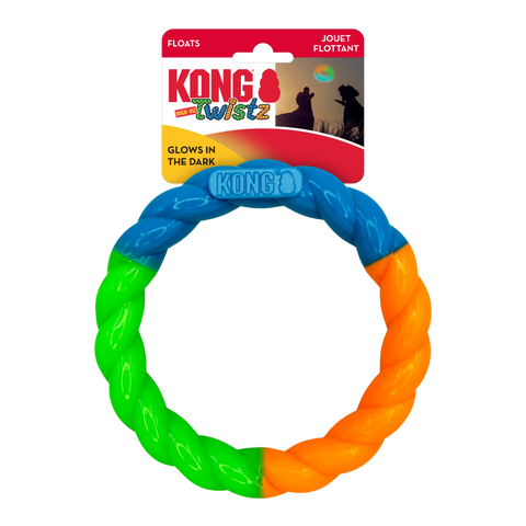 Kong Twistz High-Viz Ring Dog Toy