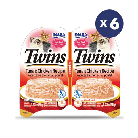 Inaba Twin Packs Tuna and Chicken Recipe Wet Cat Food