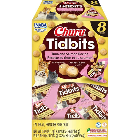 Inaba Churu Tidbits Tuna & Salmon Cat Treats 12g x 8
