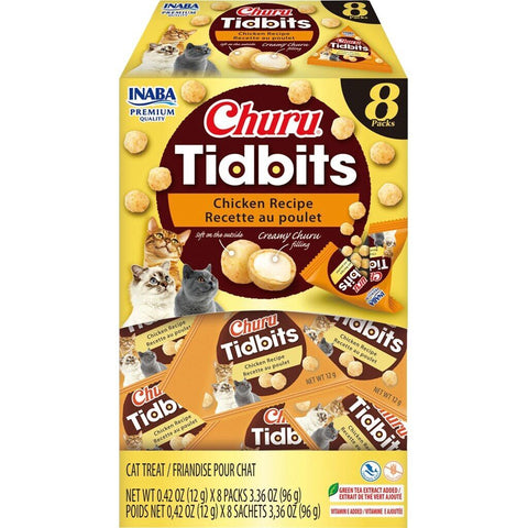 Inaba Churu Tidbits Chicken Cat Treats 12g x 8