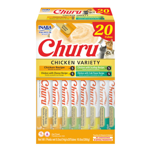 Inaba Churu Chicken Varieties Cat Treats 20pk
