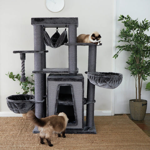 Kazoo Tall Cubby Playground Charcoal