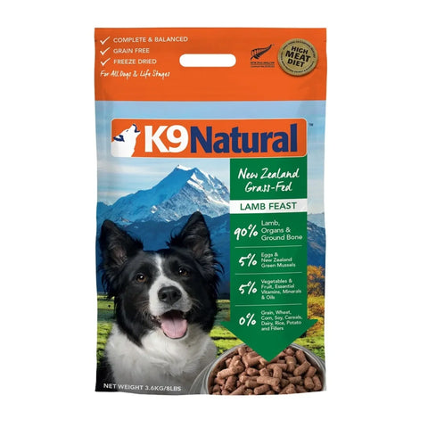 K9 Natural Grain-Free Freeze Dried NZ Lamb Feast Dry Dog Food