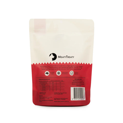 Meaty Treaty Freeze Dried Beef Meals Toppers Dog & Cat Food 50g