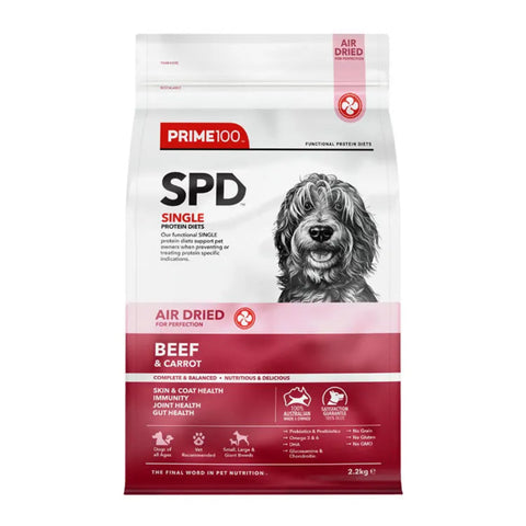 Prime100 SPD Air Dried Beef & Carrot Adult Dry Dog Food