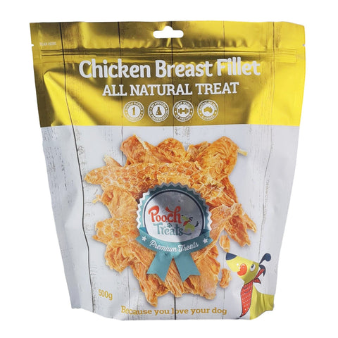 Pooch Treats Australian Chicken Breast Fillet Dog Treats 500g