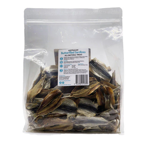 Pooch Treats Butterflied Sardines Dog Treats 500g