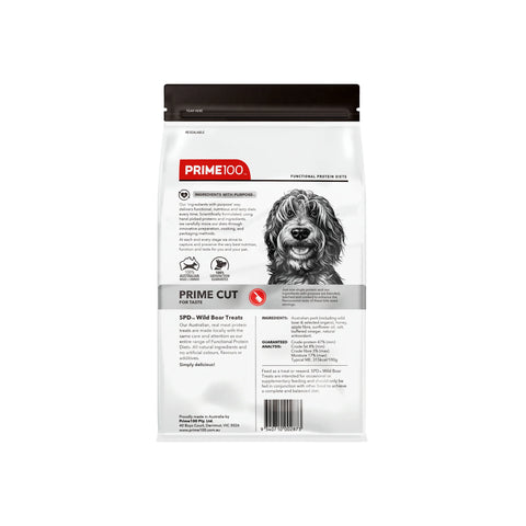 Prime100 SPD Cut Wild Boar Dog Treats 100g