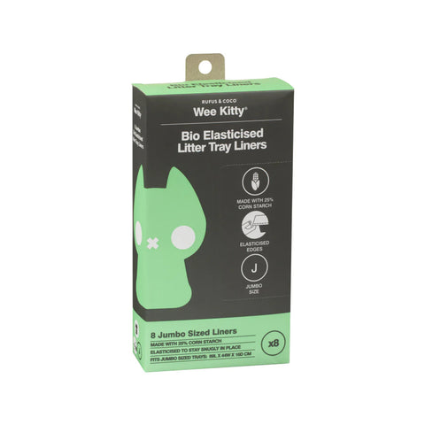 Rufus & Coco Wee Kitty Bio Elasticised Litter Tray Liners Jumbo 8pk