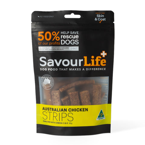 SavourLife Chicken Strips Dog Treats 165g