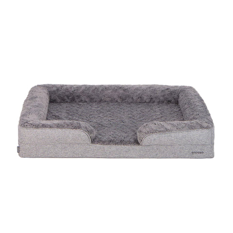 Snooza Ultra Luxe Retreat Dog Bed Silver
