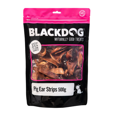 Blackdog Pig Ear Strips Dog Treat