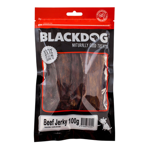 Blackdog Beef Jerky Dog Treat 100g
