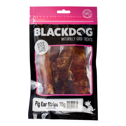 Blackdog Pig Ear Strips Dog Treat