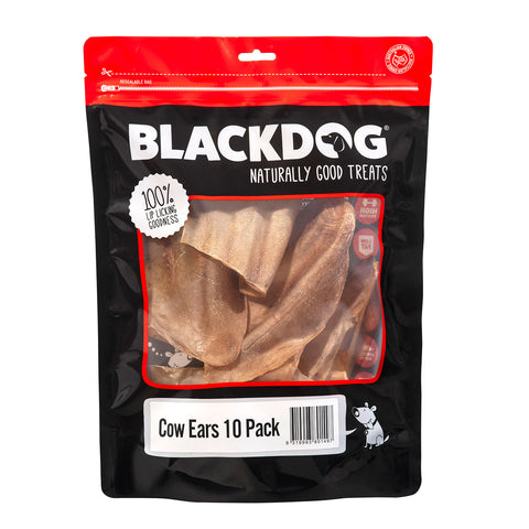 Blackdog Cow Ears Dog Treat 10 Pack