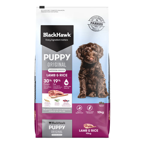 Black Hawk Medium Breed Lamb & Rice Puppy Dry Dog Food