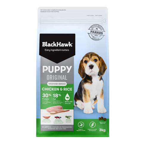 Black Hawk Medium Breed Chicken & Rice Puppy Dry Dog Food