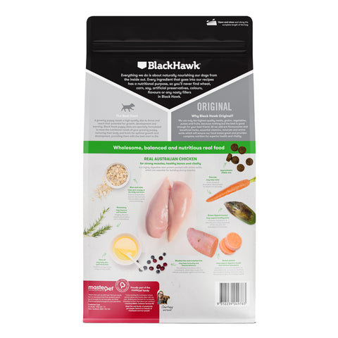 Black Hawk Large Breed Chicken & Rice Puppy Dry Dog Food 20kg