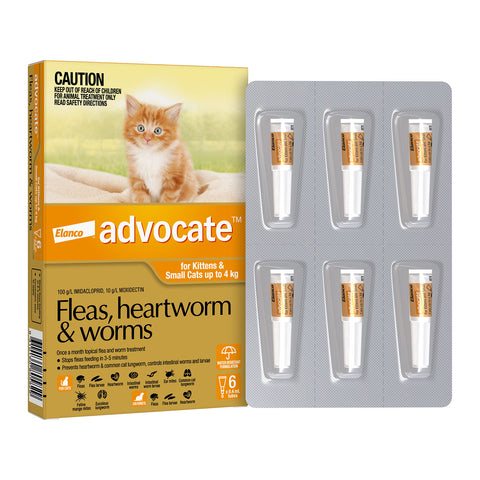 Advocate Flea, Heartworm & Worms for Kittens & Small Cats 0-4kg