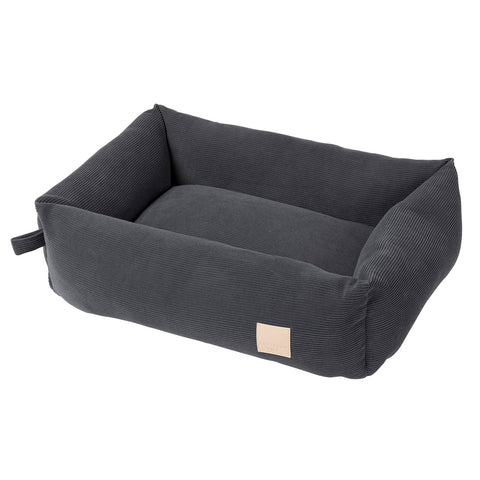 FuzzYard Life Slate Grey Corduroy Bed