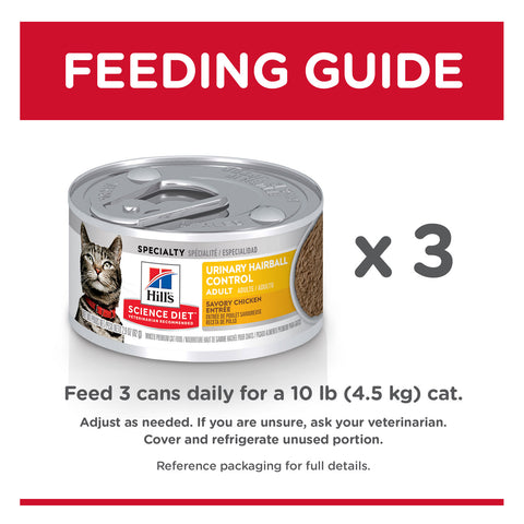 Hill's Science Diet Urinary Hairball Control Adult Canned Cat Food