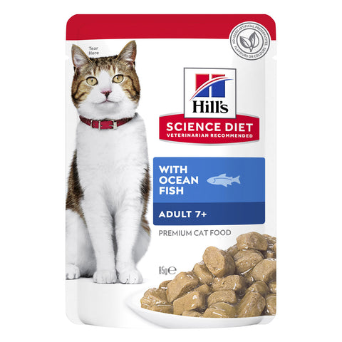 Hill's Science Diet Ocean Fish Adult 7+ Wet Cat Food