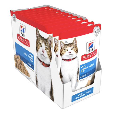 Hill's Science Diet Ocean Fish Adult 7+ Wet Cat Food