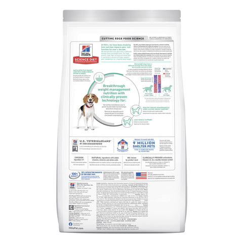 Hill's Science Diet Perfect Weight Small Bites Adult Dry Dog Food