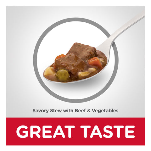 Hill's Science Diet Savory Stew Beef & Vegetable 7+ Adult Canned Dog Food