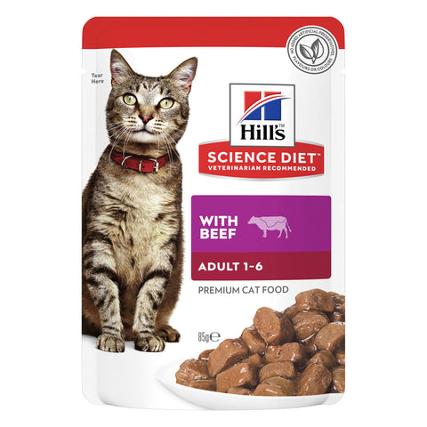 Hill's Science Diet Beef Adult Wet Cat Food