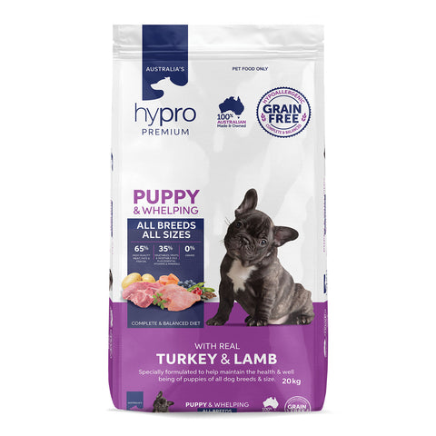 Hypro Premium Grain Free Turkey & Lamb Puppy Dry Dog Food 20kg