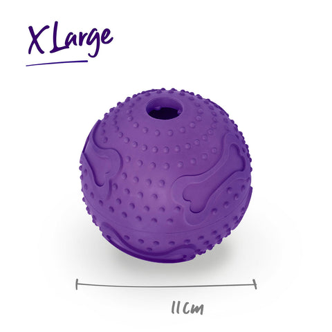Kazoo Hide N' Treat Rubber Ball Assorted Dog Toy
