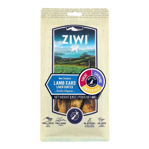 ZIWI Peak Oral Health Treats Liver Coated Lamb Ears Dog Treat