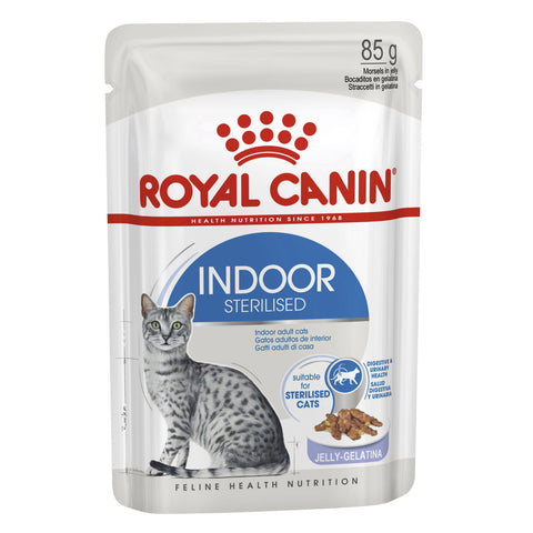 Royal Canin Indoor Jelly Adult Wet Cat Food Pouches